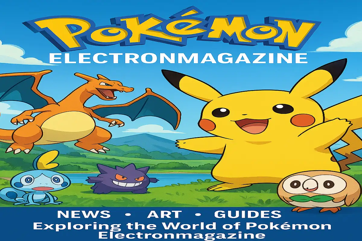 ChatGPT said: Pokemon Electronmagazine cover with Pikachu and other Pokémon.